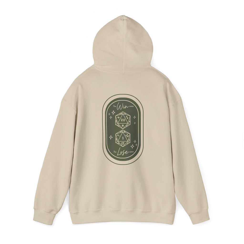 "Win/Lose" - Unisex Hoodie - Soft Blend with D20 Design