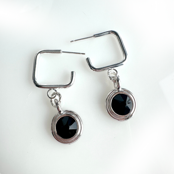 "Spring Sparkle" Earrings (black)
