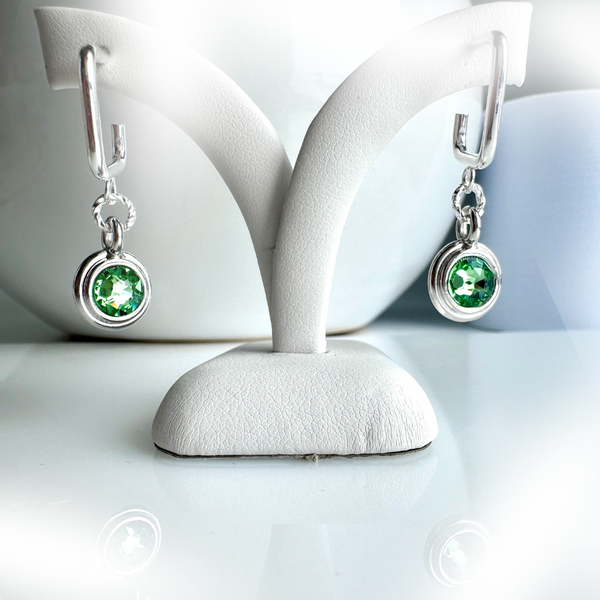 "Spring Sparkle" Earrings (green)