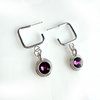 "Spring Sparkle" Earrings (purple)