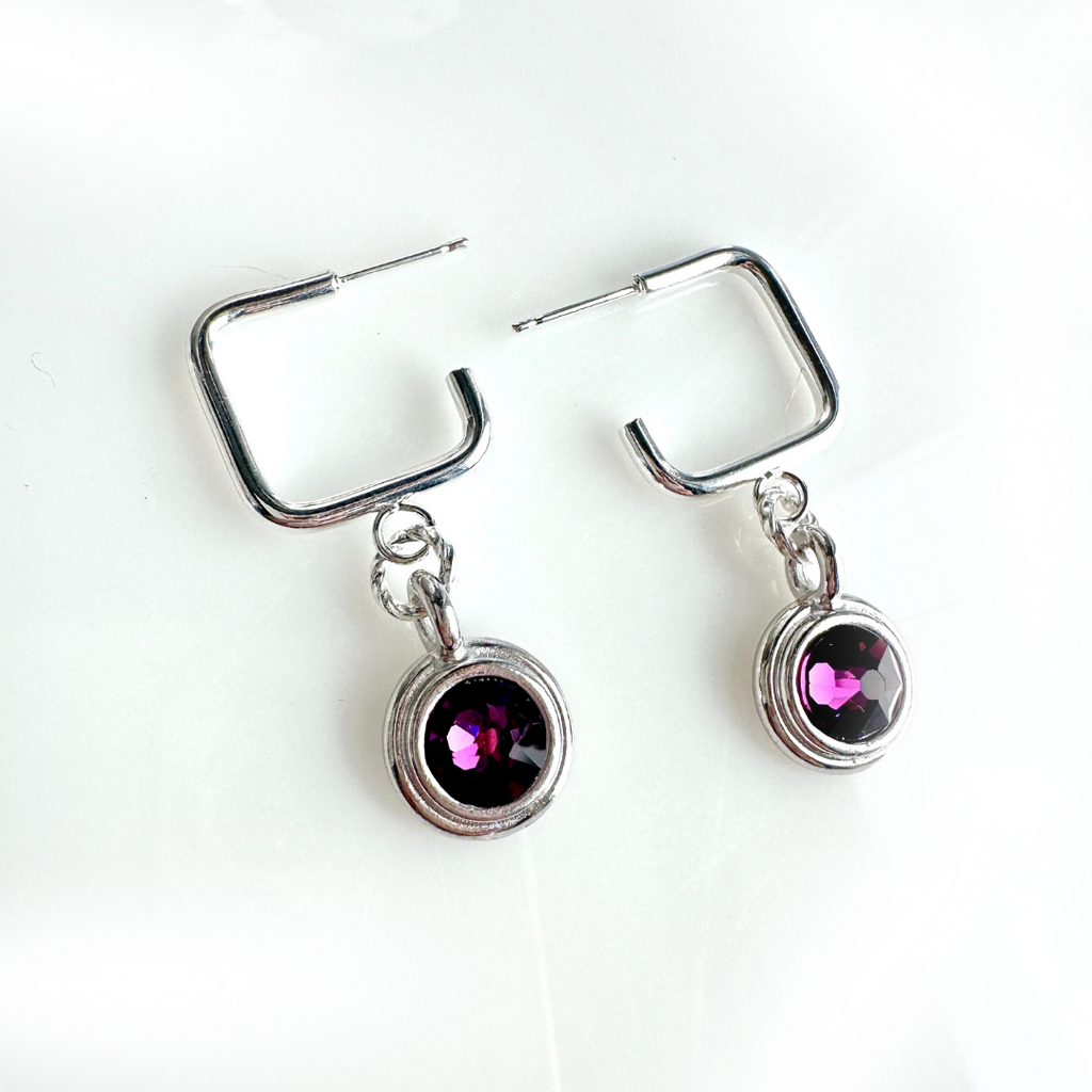 "Spring Sparkle" Earrings (purple)