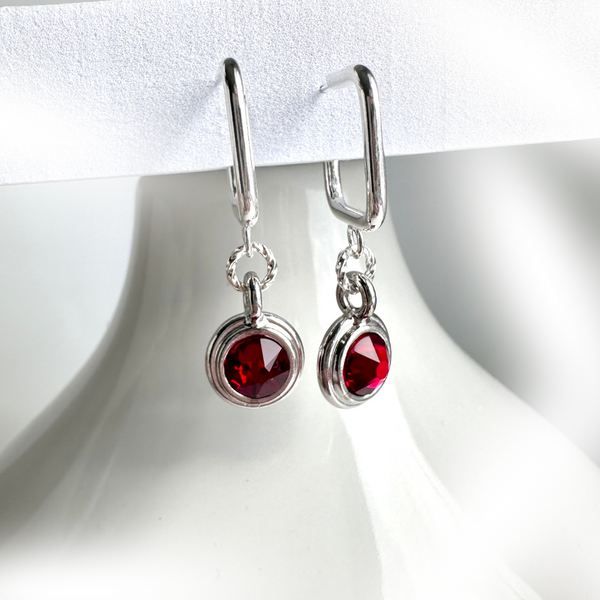 "Spring Sparkle" Earrings (red)