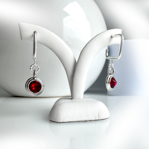 "Spring Sparkle" Earrings (red)
