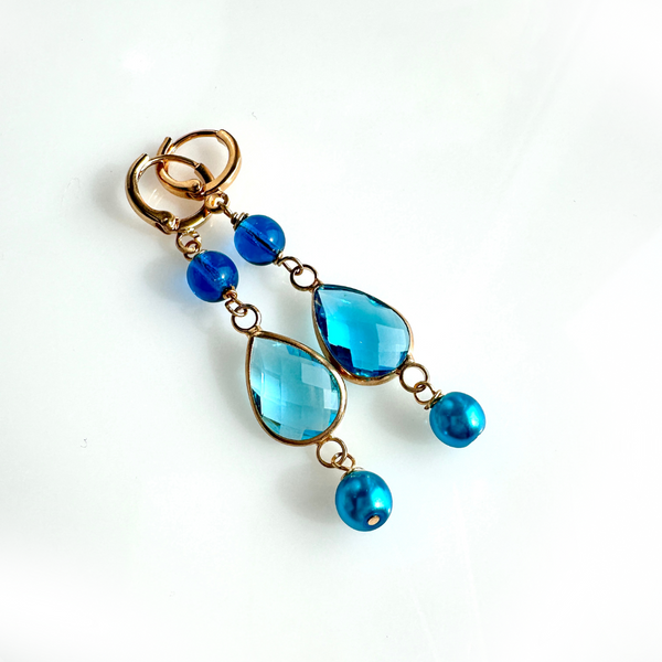 "Candy Drop" Earrings (blue)