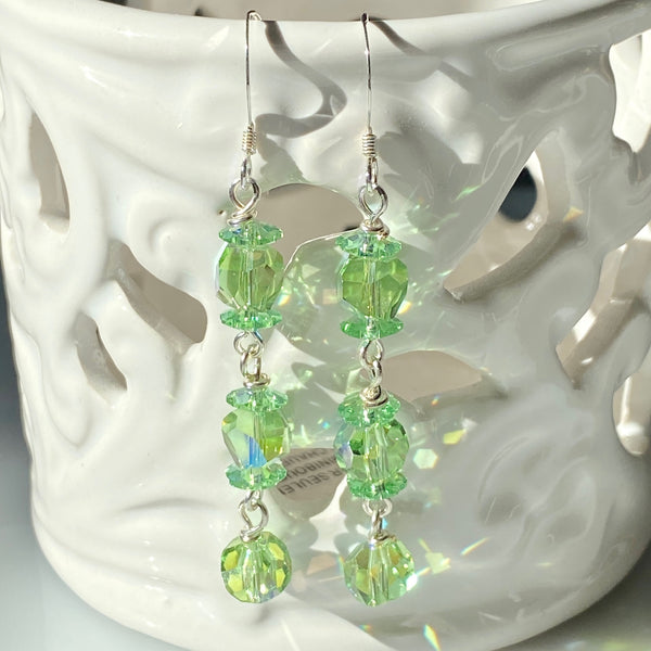 "Lime and Ice" Earrings