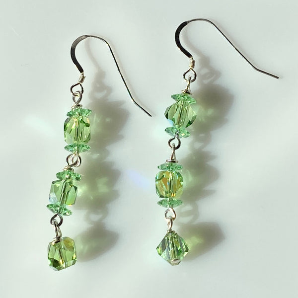 "Lime and Ice" Earrings