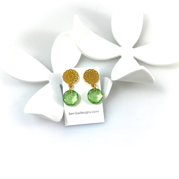 "Light Bright 2" Earrings (Green)