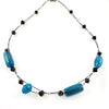 "Blown Glass Orb" Necklace (Turquoise)