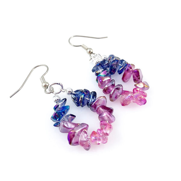 "Crystal Sugar" (Midnight) Earrings