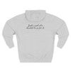 "Just a Girl Who Decided to Go for It" Fleece Hoodie