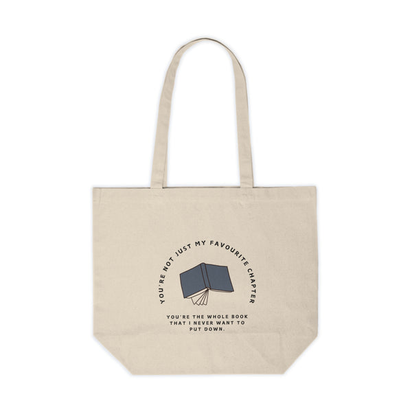 "Literary Love" - Canvas Shopping Tote