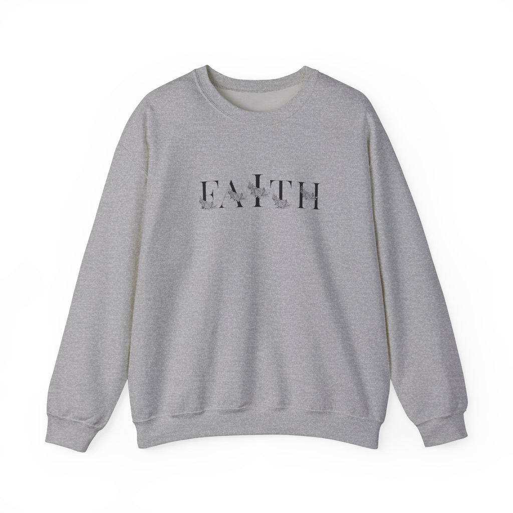 "Floral Faith" Crewneck Sweatshirt