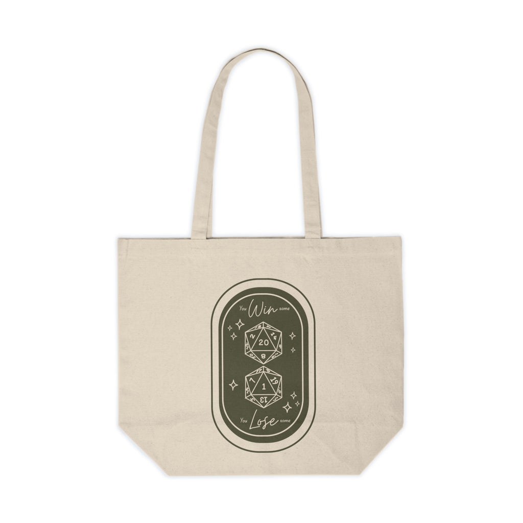 "Win/Lose" - Canvas Shopping Tote