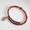 "Turning Over a New Leaf" Bracelet (Rust)