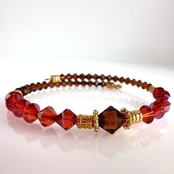 "Turning Over a New Leaf" Bracelet (Rust)
