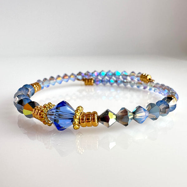 "Turning Over a New Leaf" Bracelet (Blue)