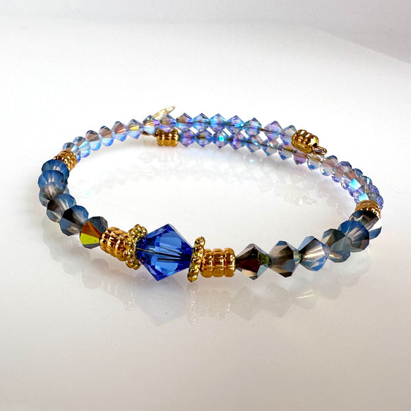 "Turning Over a New Leaf" Bracelet (Blue)