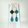 "Aqua Sizzle" Earrings