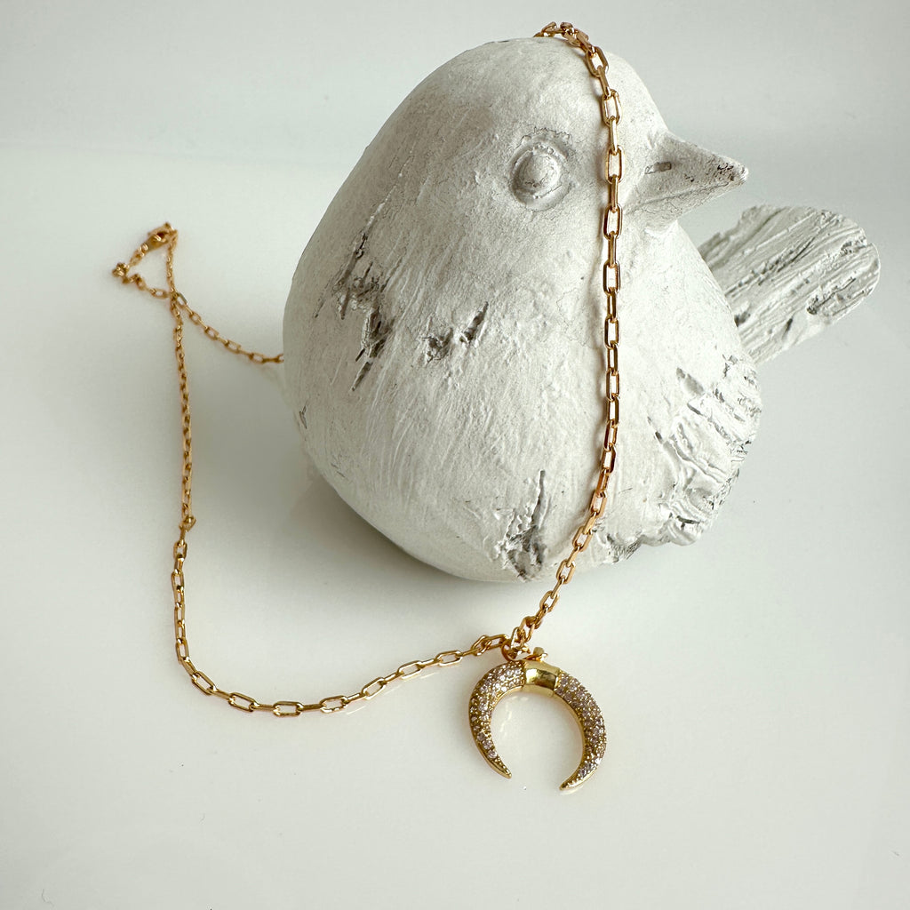 "Crescent Horn" Necklace