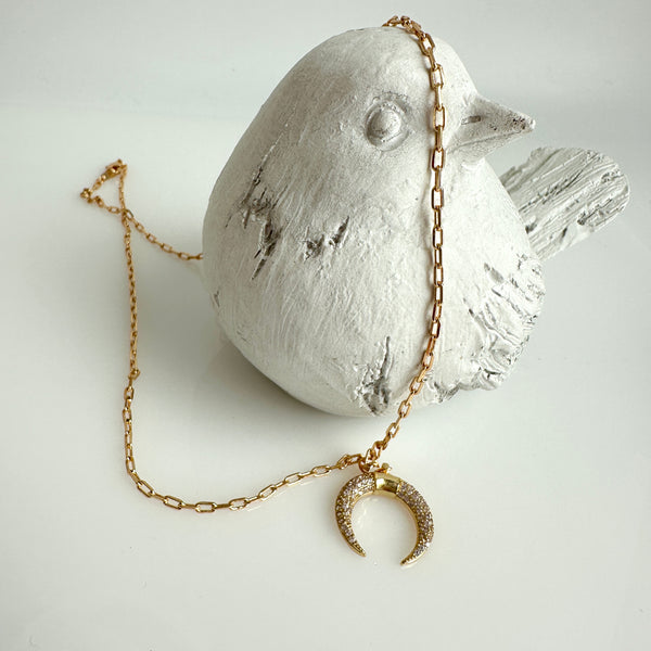 "Crescent Horn" Necklace