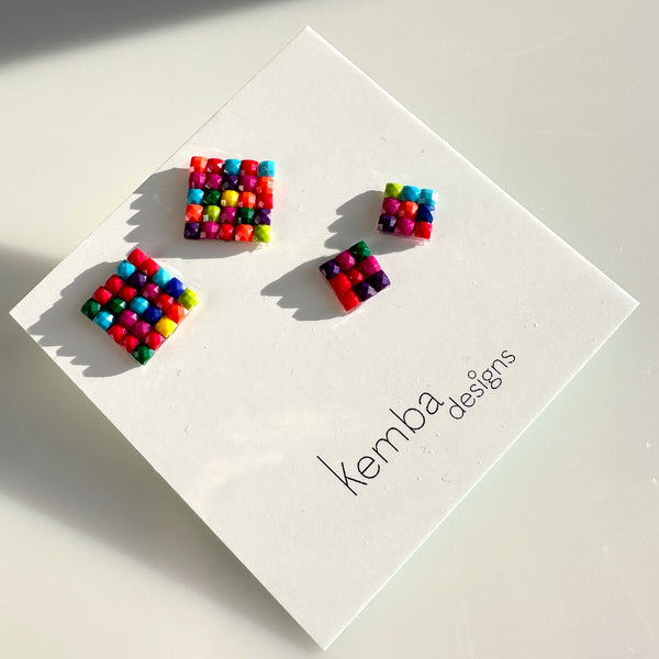 "Little Blessings" Earrings - Rainbow