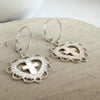 "Cross My Heart" Earrings