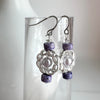 "Secret Pearl" Earrings - purple