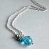 "Disco" Necklace - Aqua