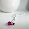 "Disco" Necklace - Fucsia