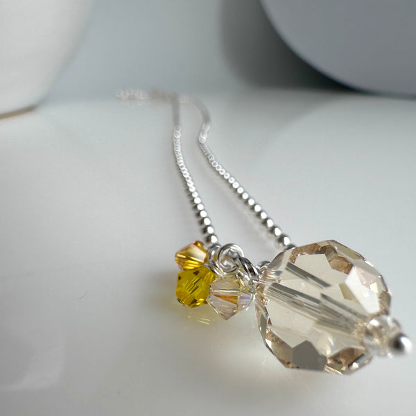 "Disco" Necklace - Yellow