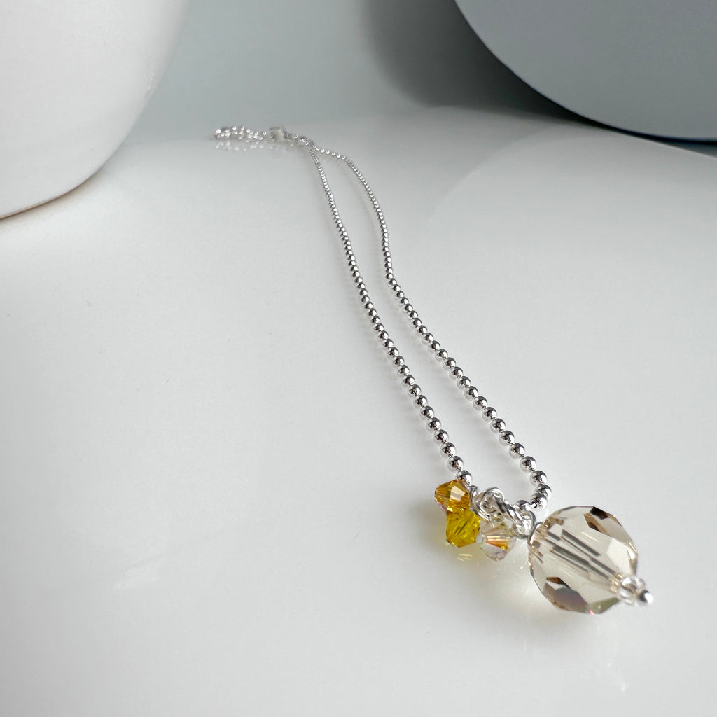 "Disco" Necklace - Yellow