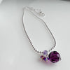 "Disco" Necklace - Purple