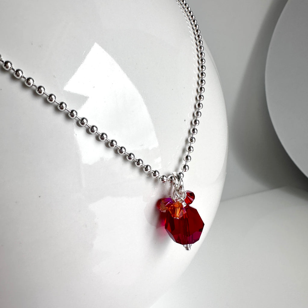 "Disco" Necklace - Red