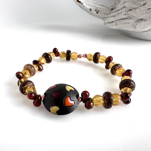 "Honeycomb Heart" Bracelet