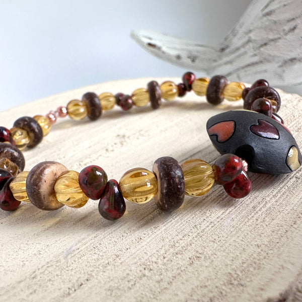 "Honeycomb Heart" Bracelet