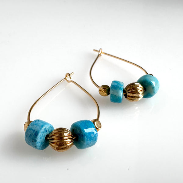 "Subtle Ring To It" Earrings - Turquoise
