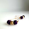 "Subtle Ring To It" Earrings - Purple