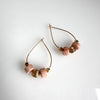 "Subtle Ring To It" Earrings - Peach
