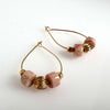 "Subtle Ring To It" Earrings - Peach