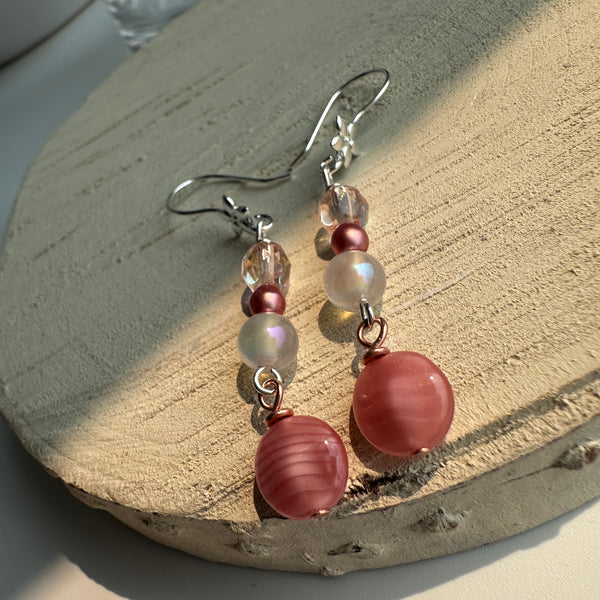 "Rosey Finch" Earrings