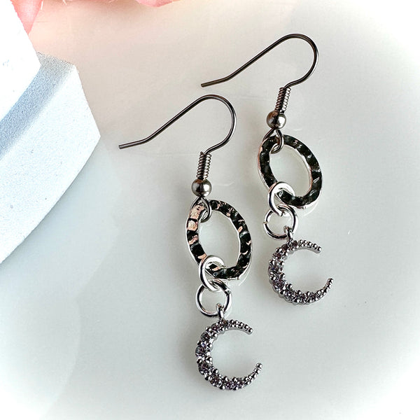 "Light Crescent" Earrings