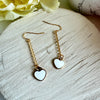 "Heart Strings" (white) Earrings