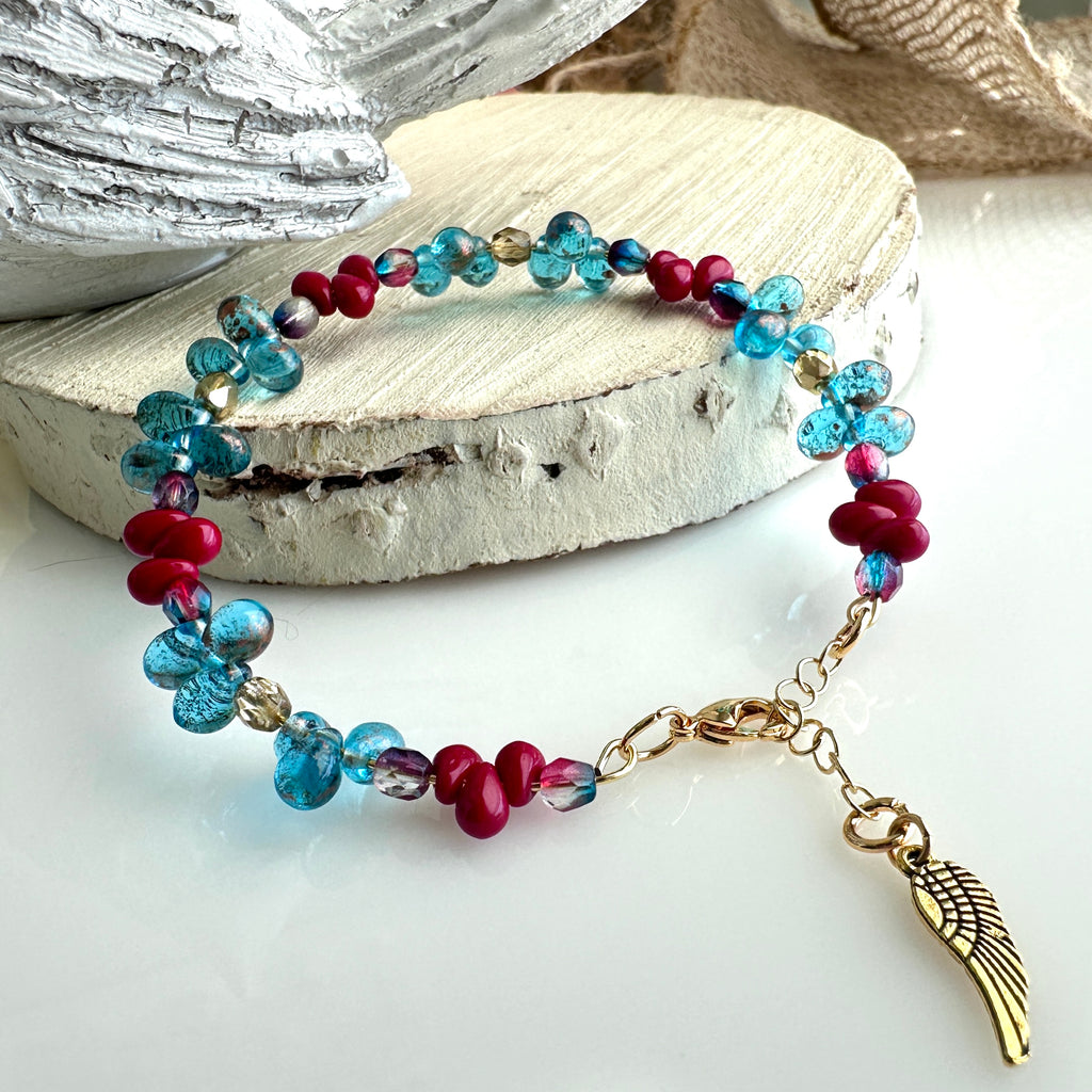 "Faith Drops" Bracelet - Cherries