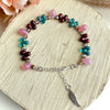 "Faith Drops" Bracelet - Dusty Rose