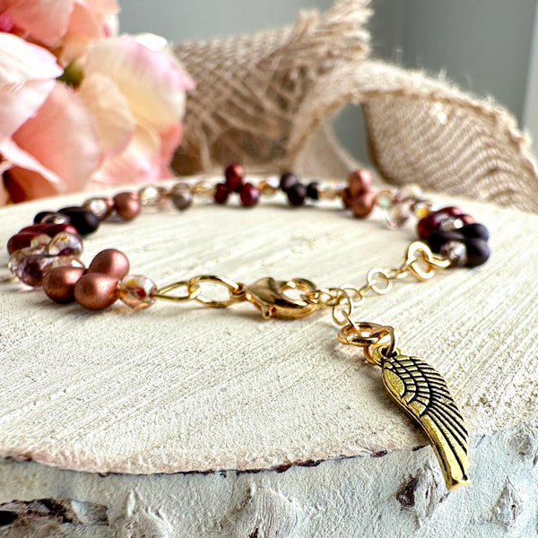 "Faith Drops" Bracelet - Bronzy