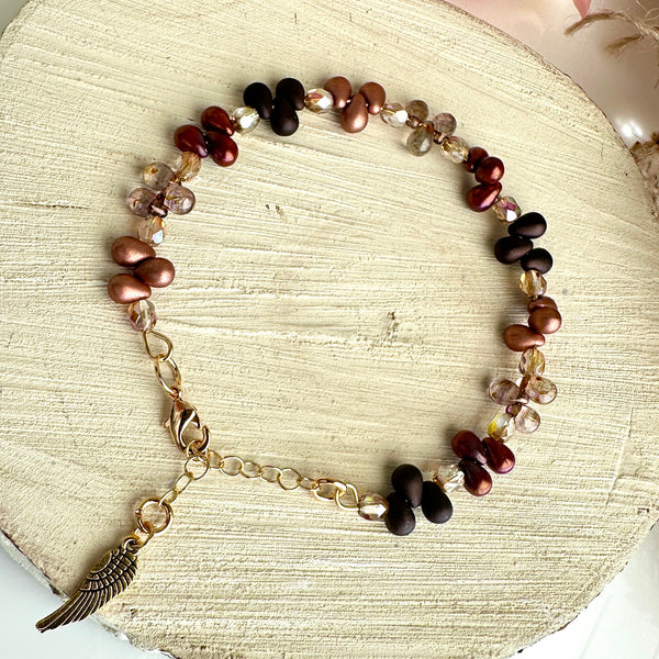 "Faith Drops" Bracelet - Bronzy