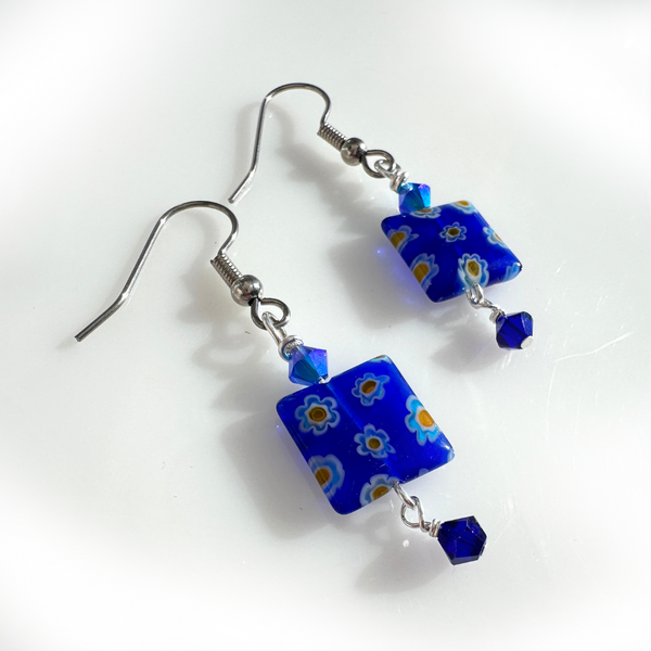 "Indigo Blitz" Earrings