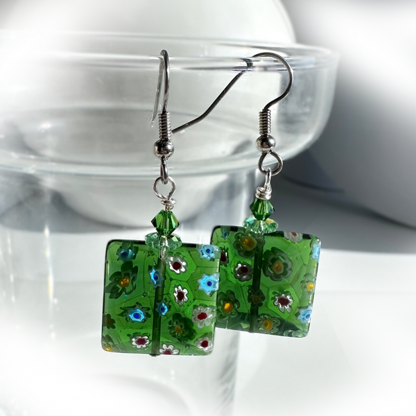 "Emerald Garden" Earrings