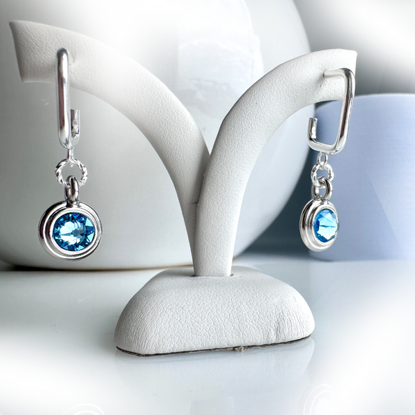 "Spring Sparkle" Earrings (light blue)