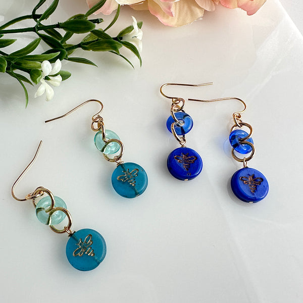 "Little Bees" Earrings (Various Colours)
